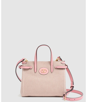 발렌티노 가라바니 앙티브 카룽 디테일 캔버스 스몰 쇼퍼백