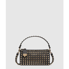 발렌티노 락스터드 스몰 스터드 그레인드 카프스킨 크로스백