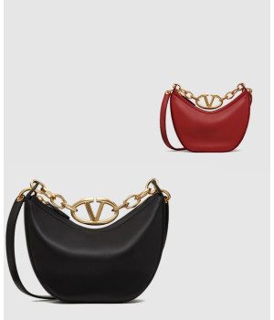 발렌티노 브이로고 문 라파레더 미니 호보백