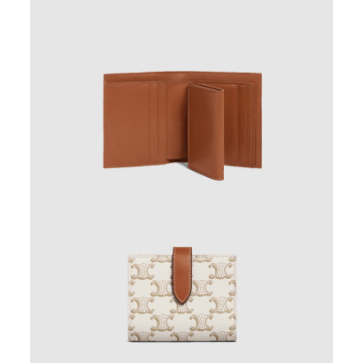 셀린느 트리오페 스몰 스트랩 지갑 10H262