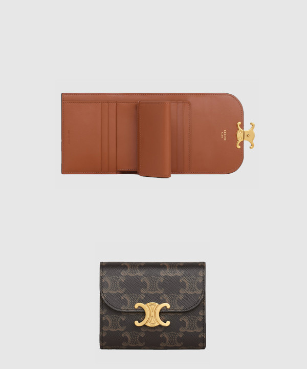 셀린느 스몰 트리옹프 플랩 지갑 10D782