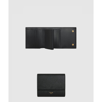 셀린느 스몰 3단지갑 그레인 카프스킨 10D573