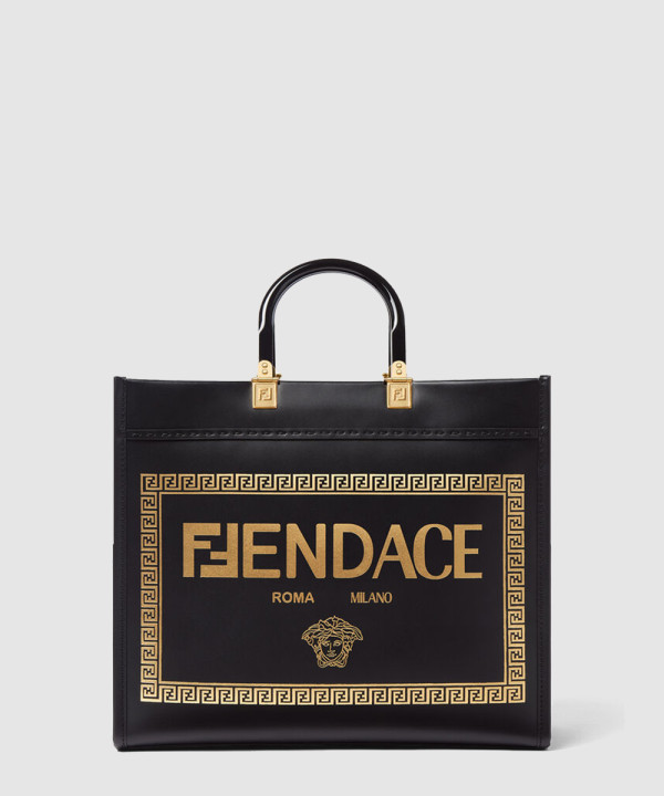 펜디 펜다체 선샤인 미디엄 쇼퍼백 8BH386