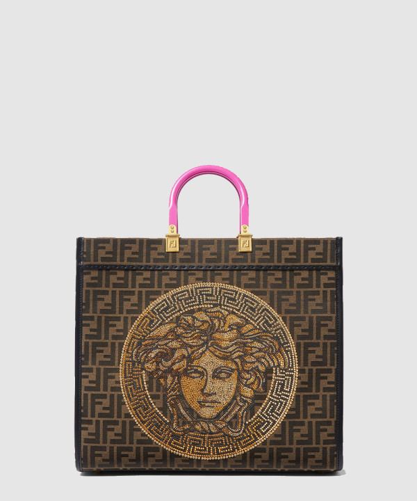 펜디 펜다체 선샤인 미디엄 쇼퍼백 8BH386