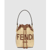 펜디 몬트레조 라피아 버킷백 8BS093