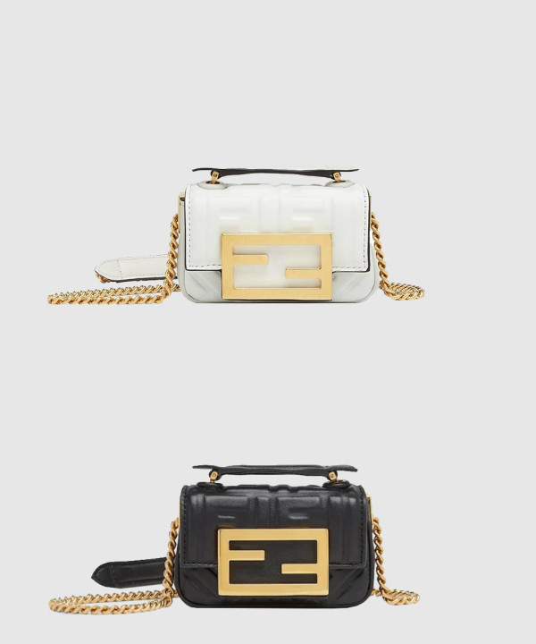 펜디 나노 바게트 체인 숄더백 7AS143