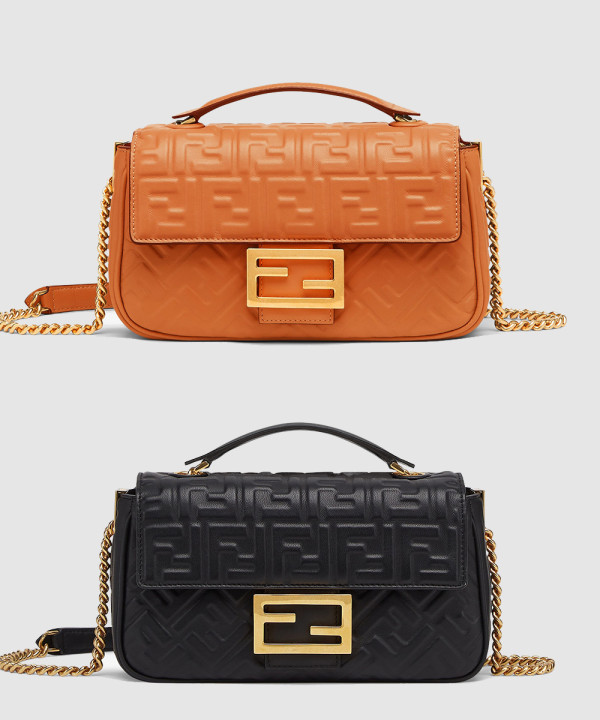 펜디 바게트 체인 가죽백 8BR793