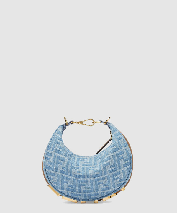 펜디 그라피 미니 데님 패브릭 8BS081