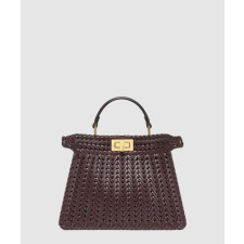 펜디 피카부 I See U 스몰 인터레이스 가죽 백 8BN327