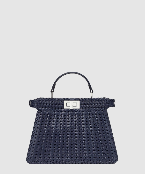 펜디 피카부 I See U 스몰 인터레이스 가죽 백 8BN327