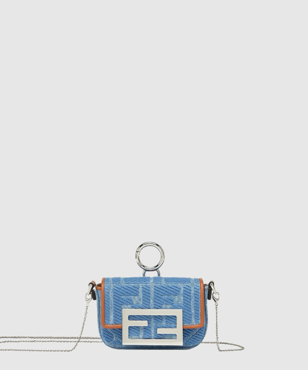 펜디 나노 바게트 참 숄더백 7AS045