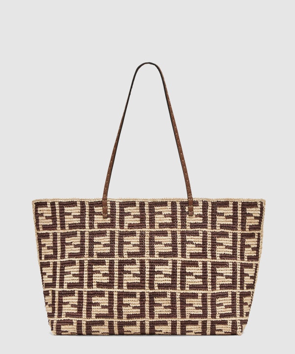 펜디 FF 라피아 크로셰 라지 롤 8BH425