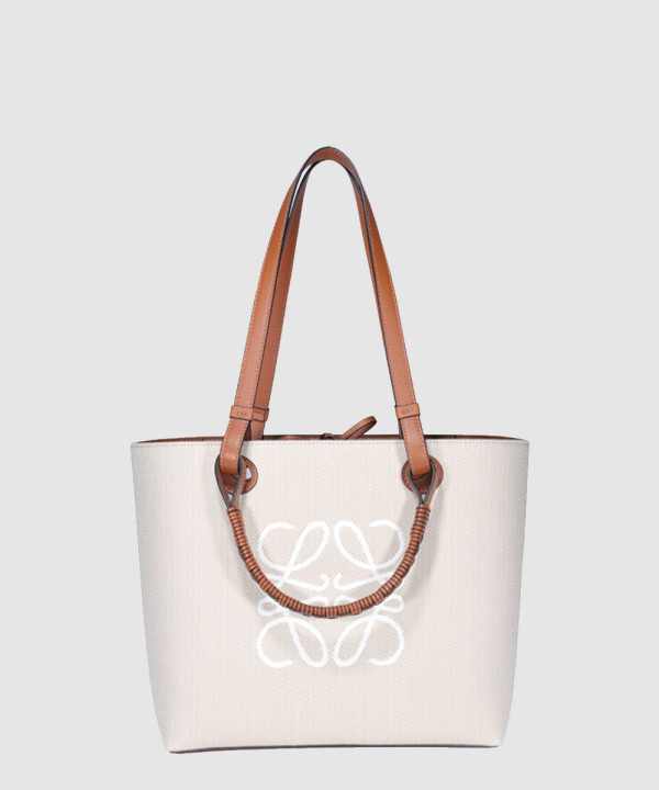 로에베 스몰 아나그램 토트백 인 캔버스