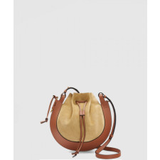 로에베 홀스슈 스웨이드 숄더백