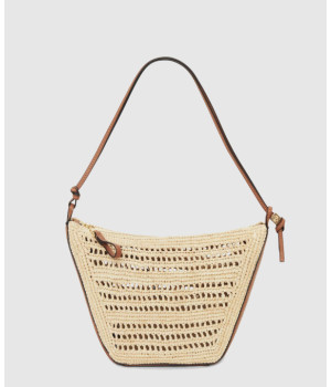 로에베 미니 해먹 호보백 라피아 카프스킨