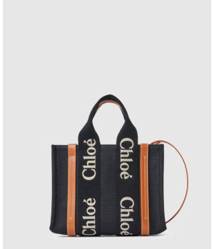 끌로에 린넨 스몰 우디 토트백 L17915