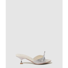 미우미우 리본 크리스탈 새틴 뮬 5XX630