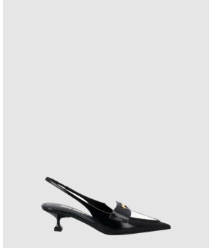 미우미우 코인 로고 레더 슬링백 힐 5D774D