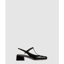 미우미우 T스트랩 슬링백 펌프스 51923D