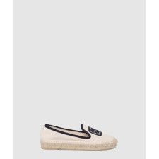 미우미우 코튼 드릴 에스파듀 슬립온 5S141E