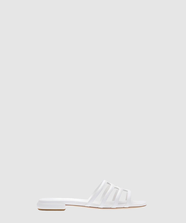 미우미우 로고 뮬 슬라이드 5XX618