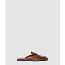 미우미우 블리치드 레더 로퍼 5D326E