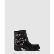 미우미우 빈티지 버클 하프 라이더 부츠 5T953D