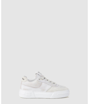 미우미우 블리치드 레더 스니커즈 5E150E