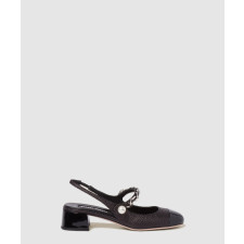 미우미우 페이던트 슬링백 펌프스 5I045E