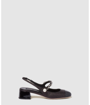 미우미우 페이던트 슬링백 펌프스 5I045E