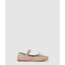 미우미우 레더 발레리나 플랫 슈즈 5F794D