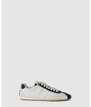 미우미우 플룸 나파 스웨이드 레더 스니커즈 5E114E