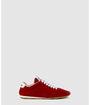 미우미우 플룸 스웨이드 스니커즈 5E114E