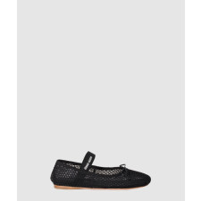 미우미우 메쉬 발레리나 플랫슈즈 5F345E