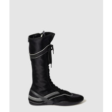 미우미우 김나지움 기능성 소재 및 스웨이드 복서 부츠 5W429E