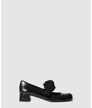 미우미우 페이던트 레더 리본 펌프스 5I363E