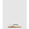 미우미우 레더 매듭 스트랩 샌들 5Y408E