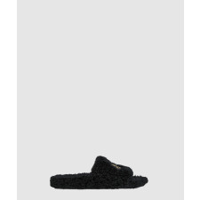 발렌시아가 퍼리 슬라이드 샌들 654261