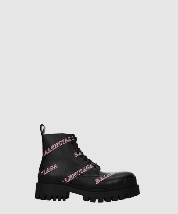 발렌시아가 불도저 올오버 로고 스트라이크 부츠 600911