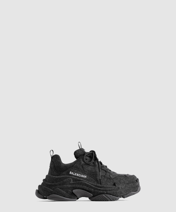 발렌시아가 트리플 S 데님 스니커즈 536737