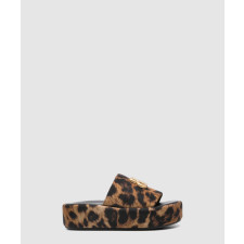 발렌시아가 라이즈 BB 레오파드 웨지 샌들 788494