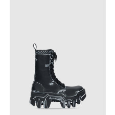 발렌시아가 불도저 레이스업 부츠 671554