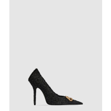 발렌시아가 스퀘어 나이프 BB 펌프스 힐 739390