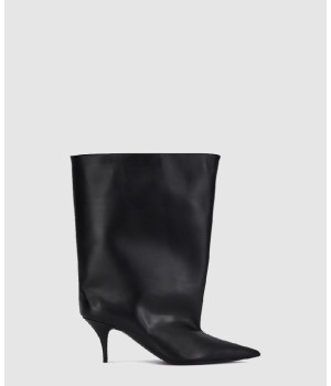 발렌시아가 레더 앵클 부츠힐 712965