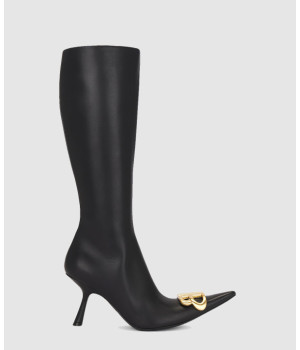 발렌시아가 플렉스 BB 로고 지퍼 롱 부츠 764364