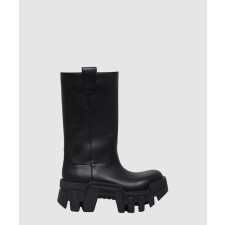 발렌시아가 배지털 카프스킨 불도저 미들 부츠 671555