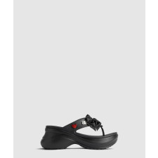 발렌시아가 플랫폼 통 크록 샌들 825201