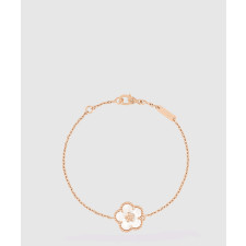 ​18K 하이엔드 미러급 반클리프 럭키 스프링 브레이슬릿 플럼 블로썸 9V900