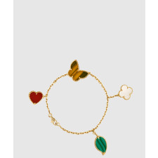 ​18K 하이엔드 미러급 반클리프 럭키 알함브라 브레이슬릿 4모티브 79600