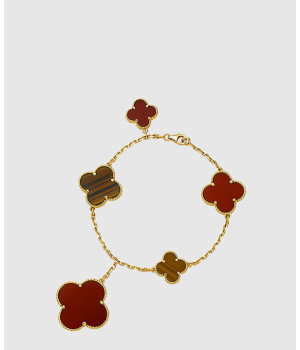 18K 하이엔드 미러급 반클리프 매직 알함브라 브레이슬릿 5모티브 78700